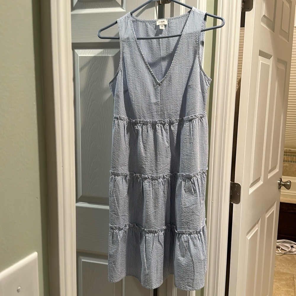 J. Crew seersucker dress